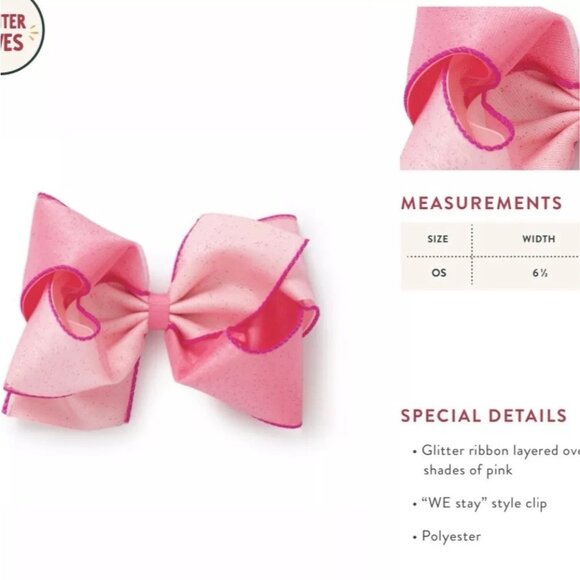 Matilda Jane Sparkle And Shine Bow Wonderment Pink Holiday - Picture 3 of 3